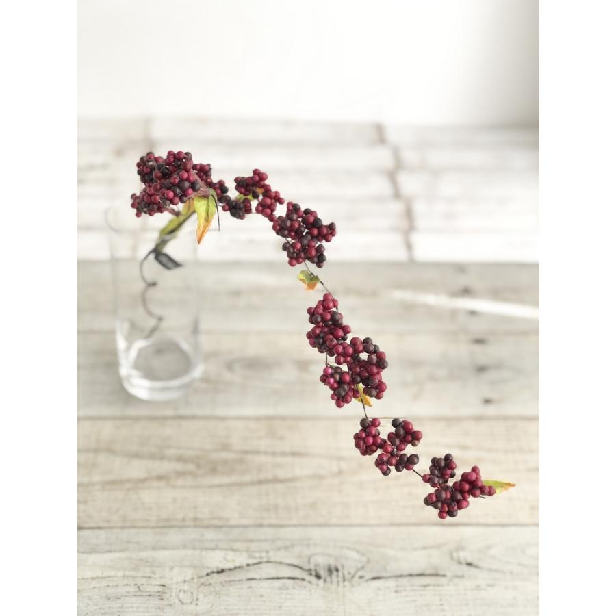 造花 アスカ ベリースプレー ワイン A-47489-15A 造花実物、フェイク