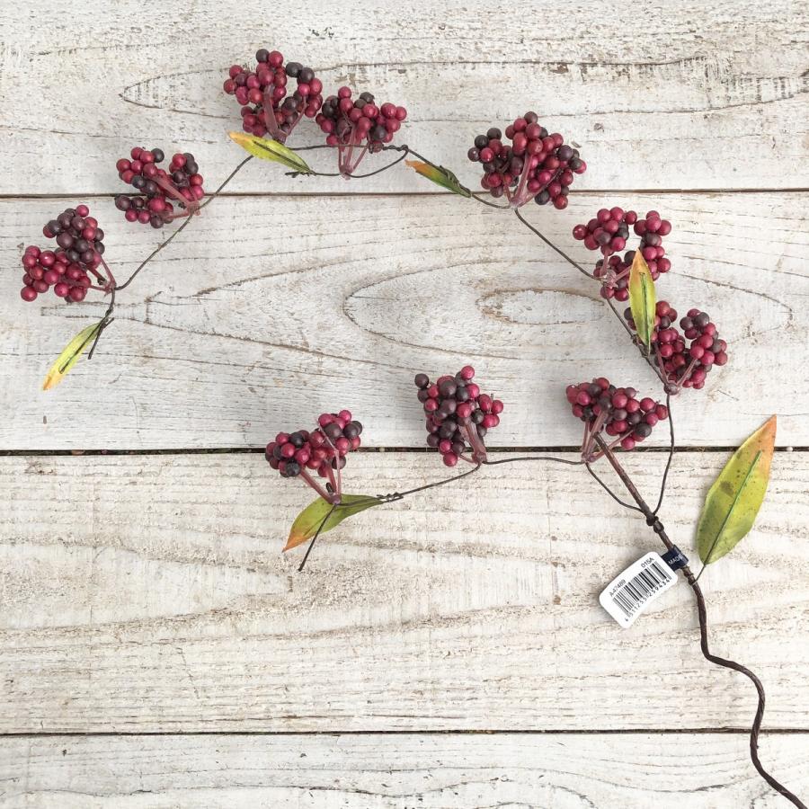 造花 アスカ ベリースプレー ワイン A-47489-15A 造花実物、フェイク