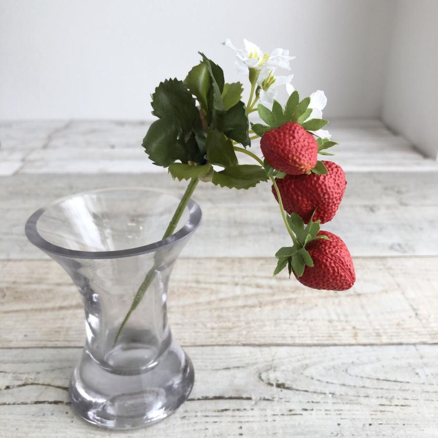 造花 アスカ ミニストロベリーピック レッド A-49018-2 造花実物