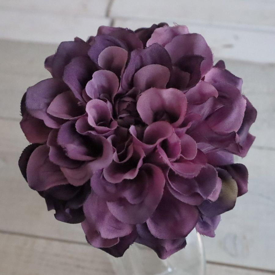 造花 アスカ ダリアピック ツートンパープル A-31451-7T 花材「た行