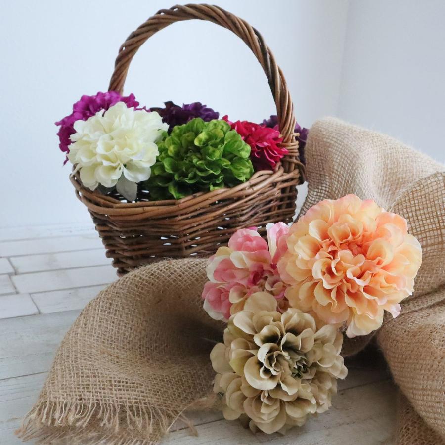 造花 アスカ ダリアピック ツートンパープル A-31451-7T 花材「た行