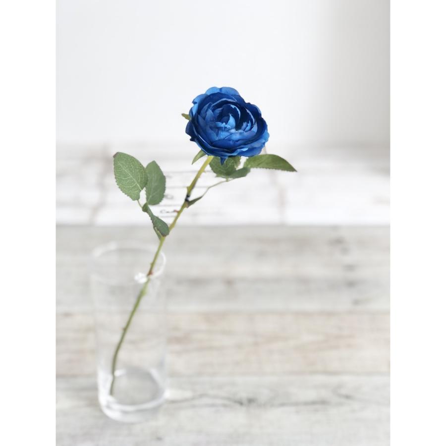 造花 アスカ ローズ ブルー A-32369-9 花材「は行」 バラ : はなどんや