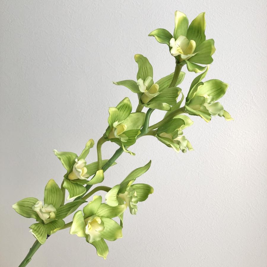 造花 アスカ A-39593 シンビジュームX9 ＃051L ライム A-39593