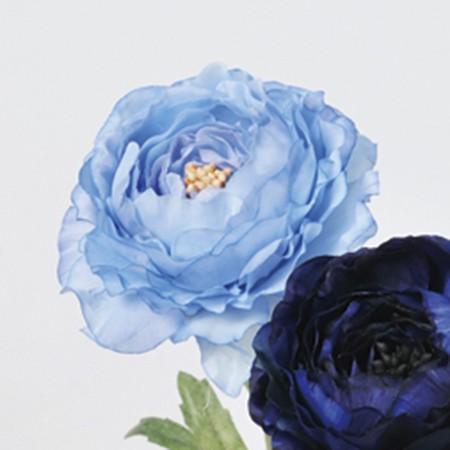 造花 アスカ ラナンキュラス ブルー A-33089-009 花材「ら行」 : は