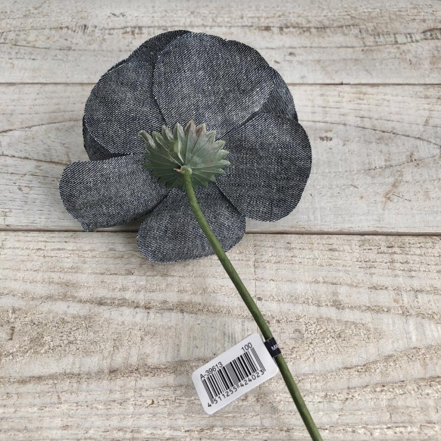 造花 アスカ デニムラナンキュラスピック ブラック A-39613-100 花材