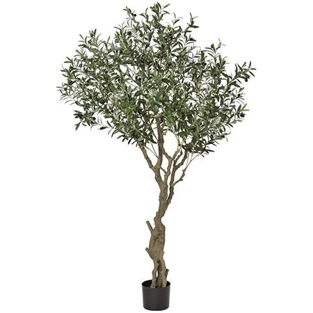直送 人工観葉植物 アスカ オリーブ ポット付 ＃044 ナチュラル A-50910-44※返品代引不可