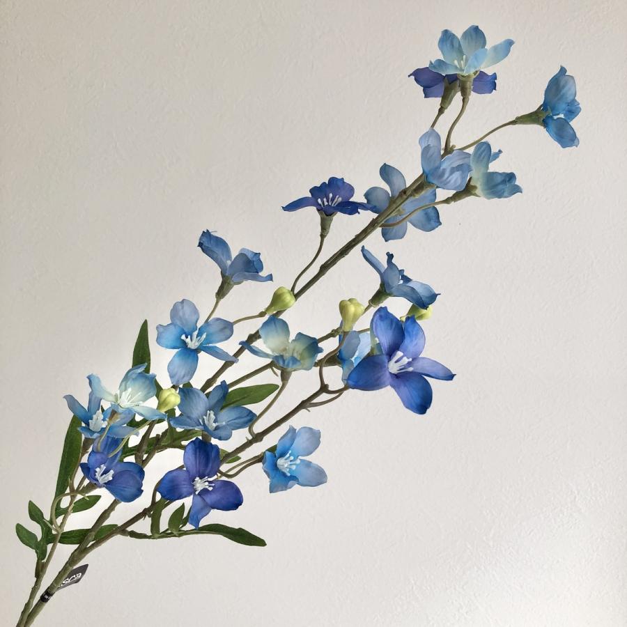 造花 アスカ ラクスパー×20 つぼみ×5 ＃009H ブルーヘリオ A-33554