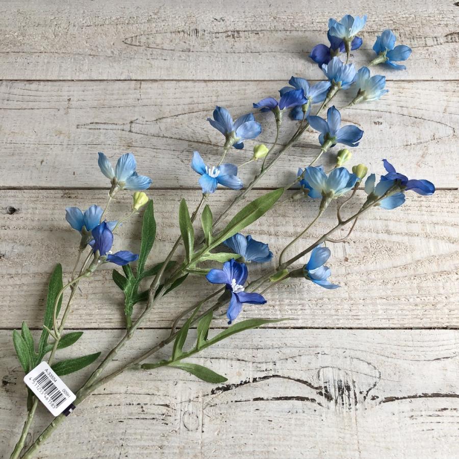 造花 アスカ ラクスパー×20 つぼみ×5 ＃009H ブルーヘリオ A-33554