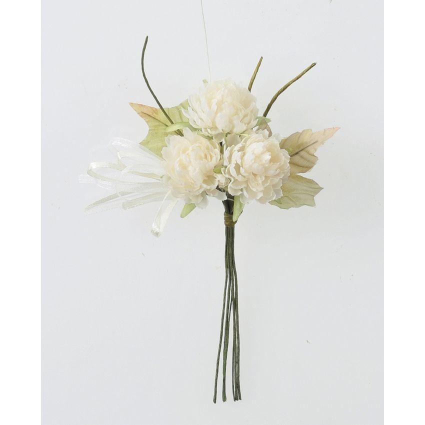 即日 造花 アスカ ミニダリアブーケ 011 クリームホワイト A 011 造花 花材 た行 ダリア 051 はなどんやアソシエ 通販 Yahoo ショッピング