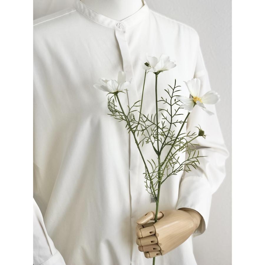 造花 アスカ コスモス×3 つぼみ×2 #001 ホワイト A-33814-1 花材「か行