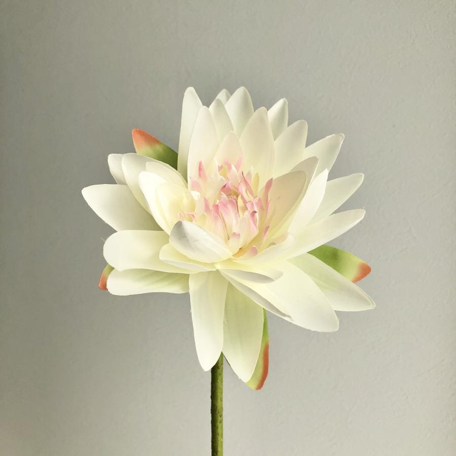 造花 アスカ スイレン #001P ホワイトピンク A-33938-1P 花材「は行