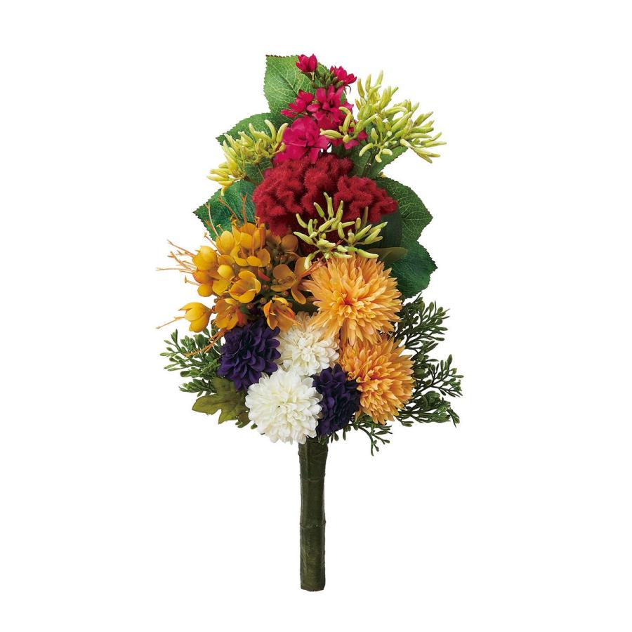 造花 アスカ 菊とケイトウの御供えブーケ A 000 造花ギフト 仏花 051 はなどんやアソシエ 通販 Yahoo ショッピング