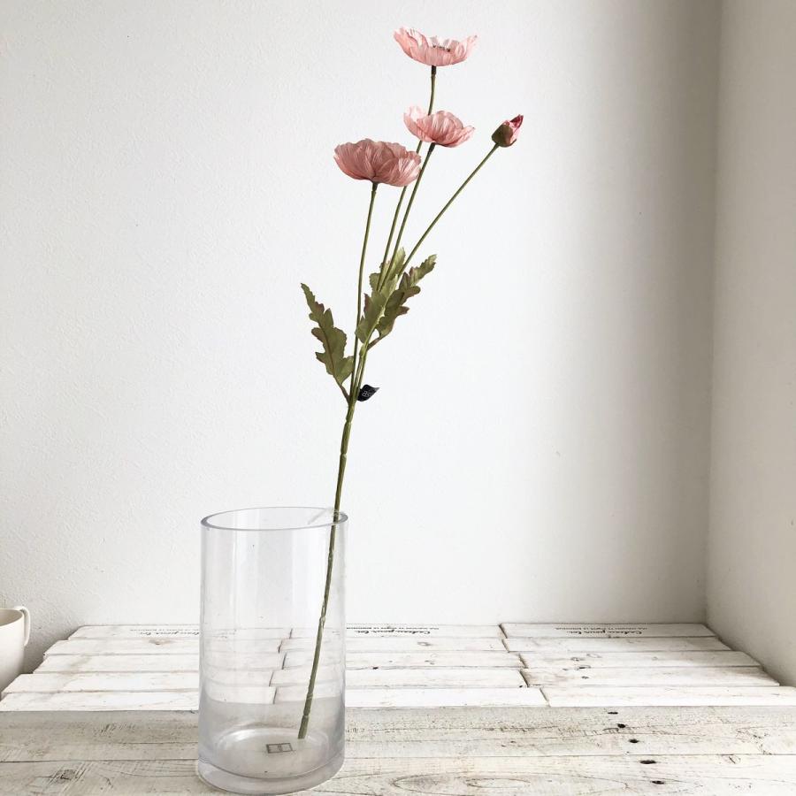 造花 アスカ ポピー×3 つぼみ×1 #023 ダスティピンク A-34641-23 花材