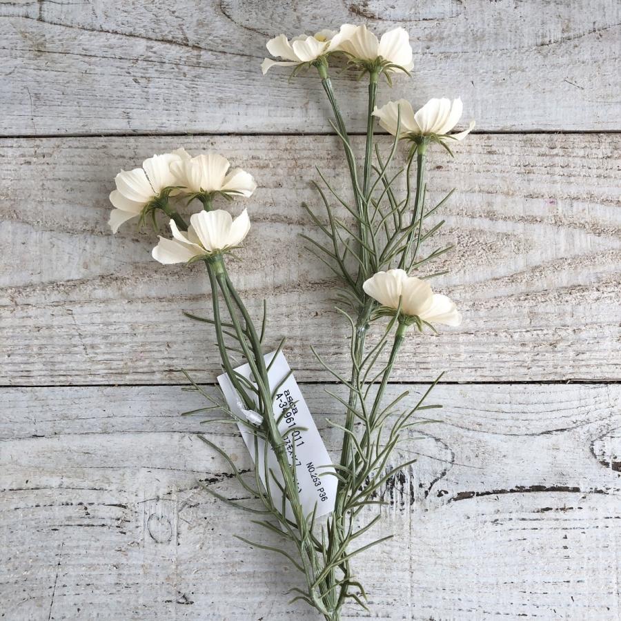 造花 アスカ コスモス×7 クリームホワイト A-34961-11 花材「か行