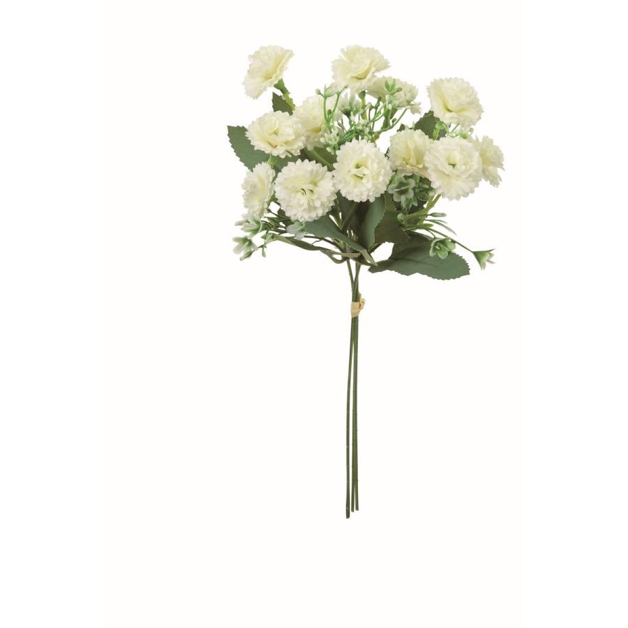 造花 アスカ ミックスフラワーバンチ クリームホワイト A-35176-11 花