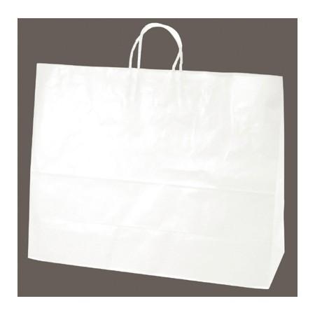 ササガワ 手提げバッグ 白無地 超特大横長 10枚袋入 50-6700