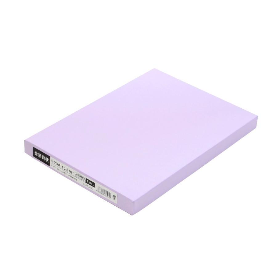 ササガワ タカ印　金箔賞状用紙 A4判 横書用 白 100P 100枚 10-3161 店舗ディスプレイ 店内装飾 雑貨 文房具_3