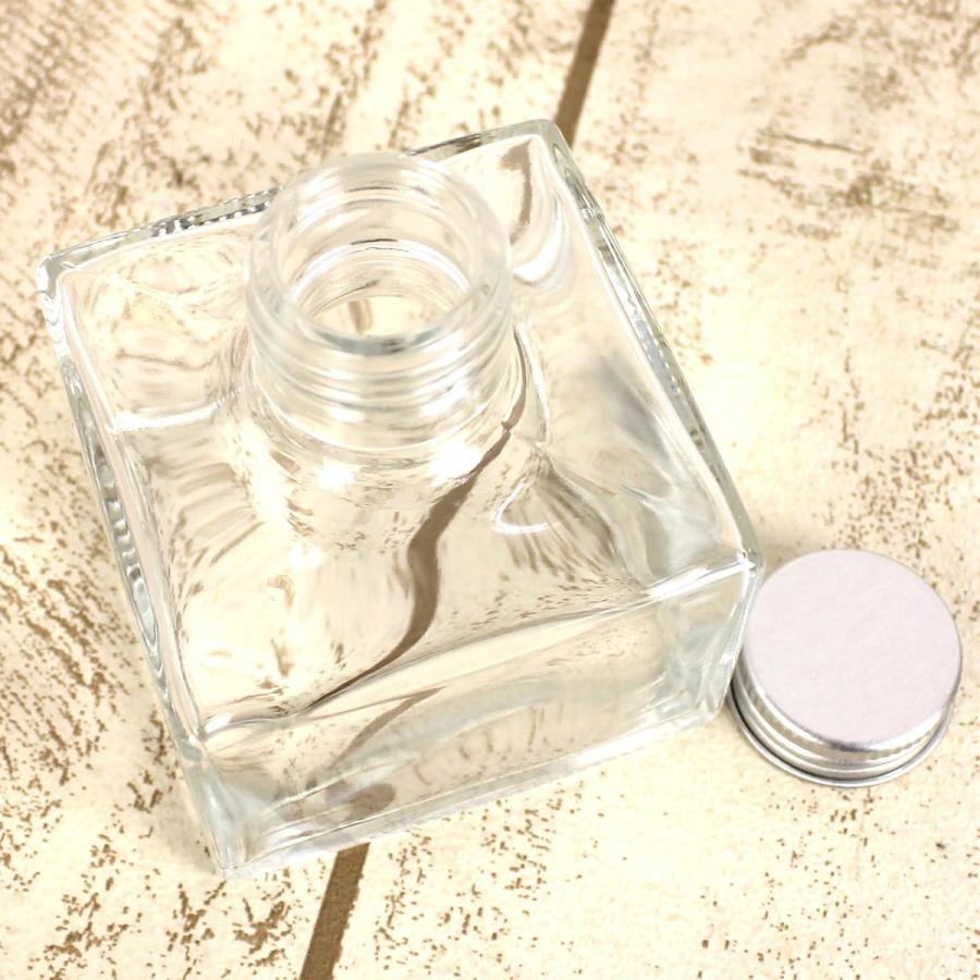 日限定07 ハーバリウム瓶 スクエアショート 150ml アルミキャップ付