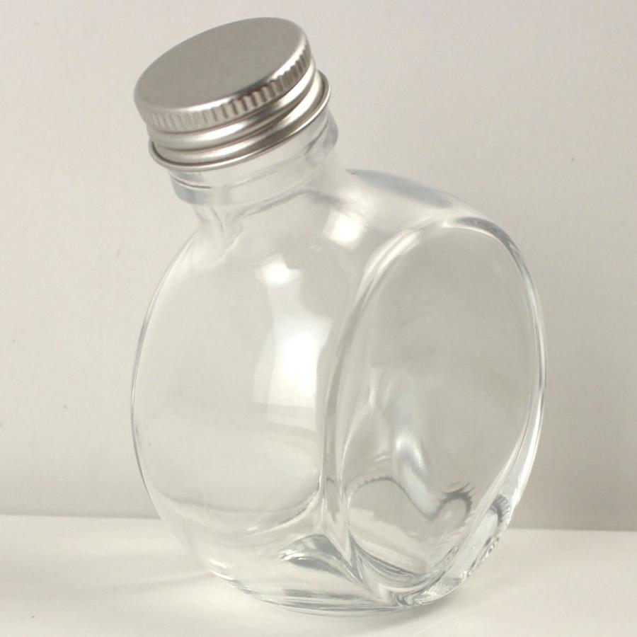 日限定07 ハーバリウム瓶 フラット 150ml アルミキャップ付「キャップ