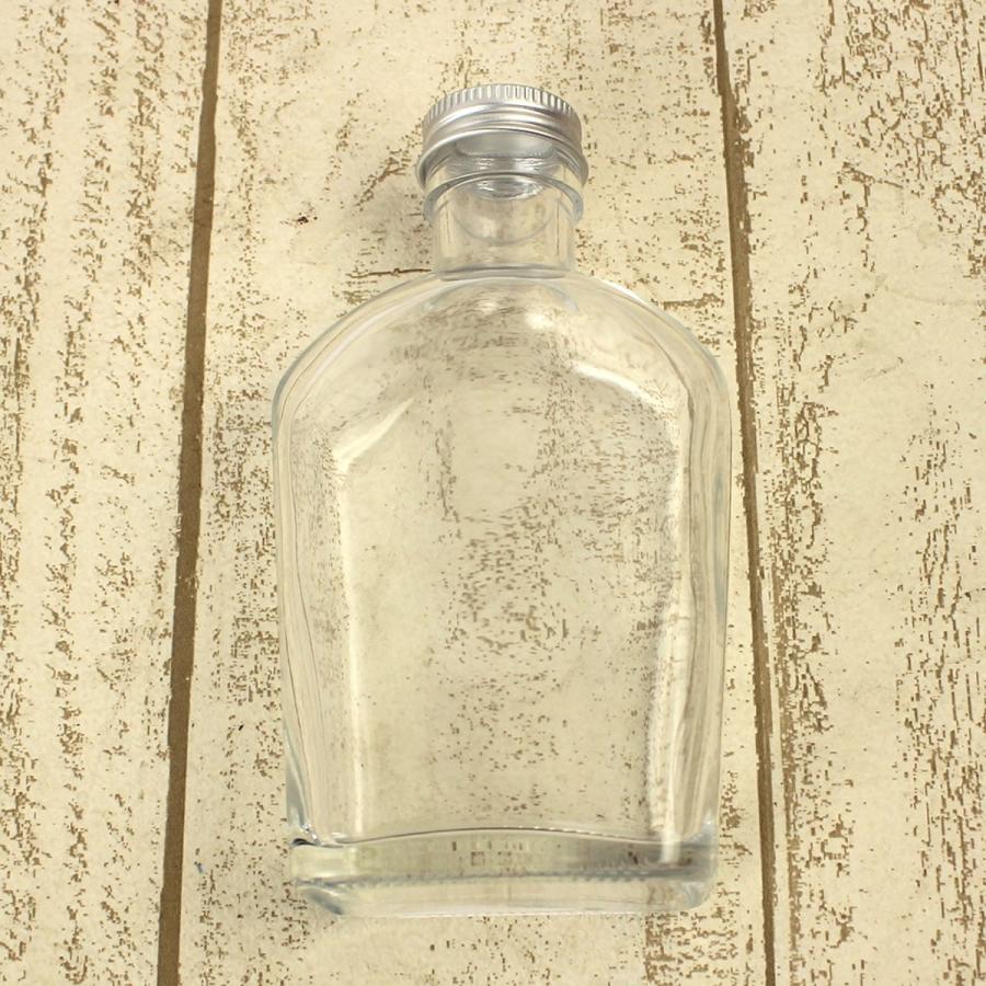 日限定10  ハーバリウム瓶  ウィスキー2 スキットル 200ml アルミキャップ付「キャップ色 シルバー」 ハーバリウム 瓶 ボトル ガラス瓶｜hanadonya｜04