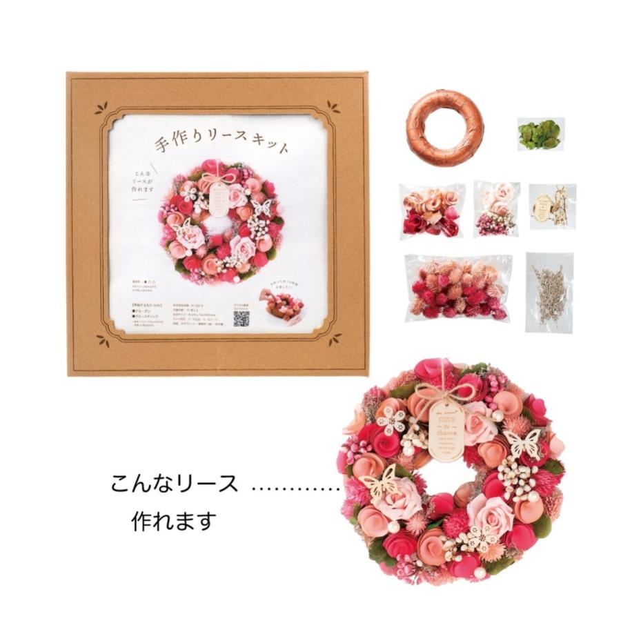 Greenhouse 手作りリースキット ハンドメイド ピンクローズ 4935 プリザーブドフラワーキット 055 はなどんやアソシエ 通販 Yahoo ショッピング