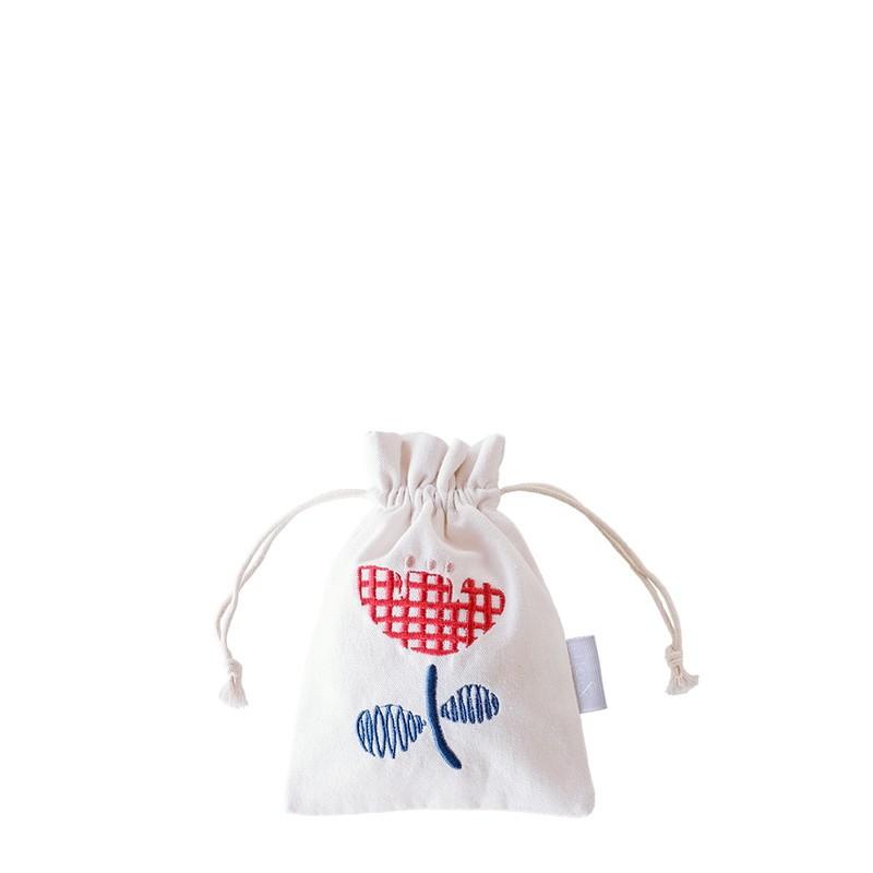 239.春〜巾着袋　立体刺繍 ito& 刺繍巾着袋 neopop ネオポップ おえかきチューリップ IT004-7