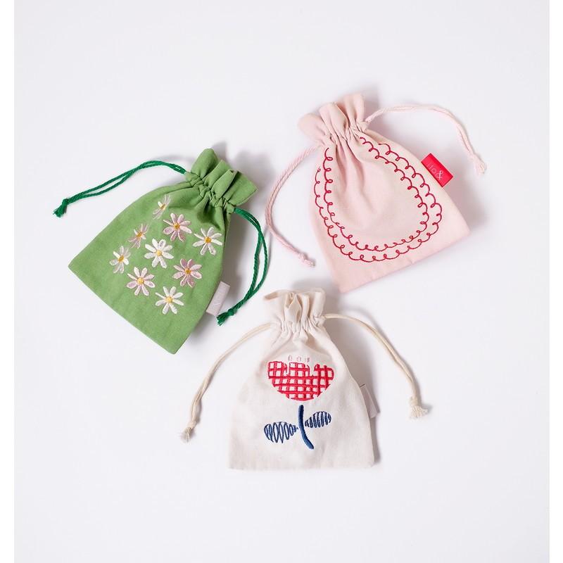 ito& 刺繍巾着袋 neopop ネオポップ おえかきチューリップ IT004-7