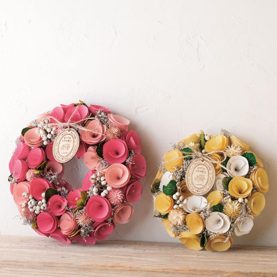 ドライ GREENHOUSE ワンカラーリース M オレンジ 5237-B-OR フラワー