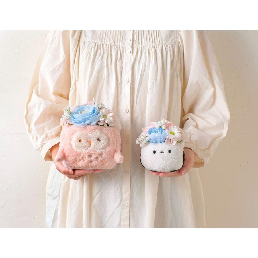 GREENHOUSE ふわふわポットソープフラワー シマエナガ ブルー