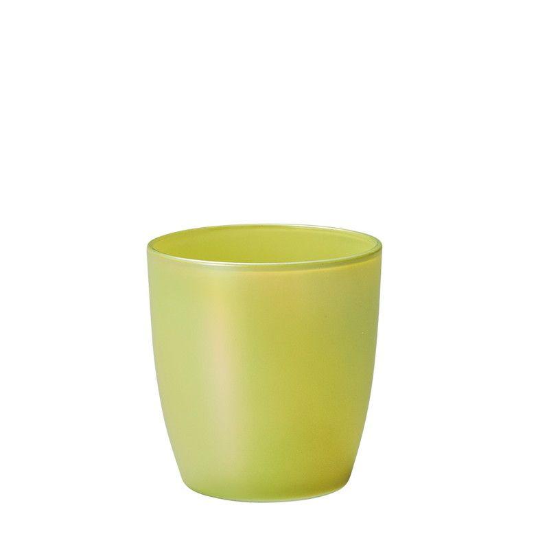 GREENHOUSE オーロラカラーガラス S イエロー 5396-A-YE 4個 花器 花瓶