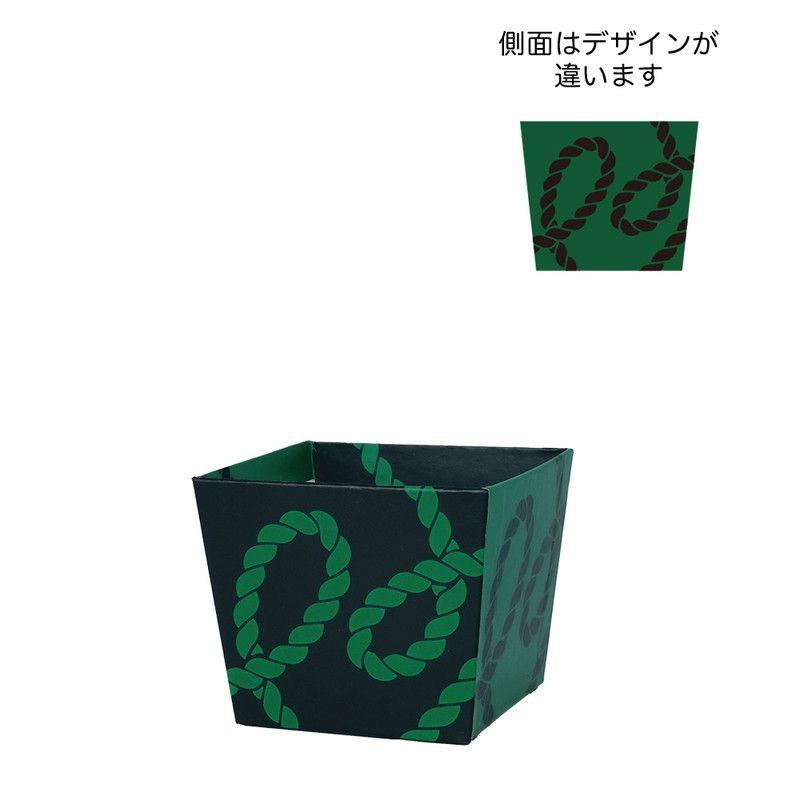 GREENHOUSE NY紙製ポット M 縄模様 NY553-A 10個 花器 花瓶 紙製花器