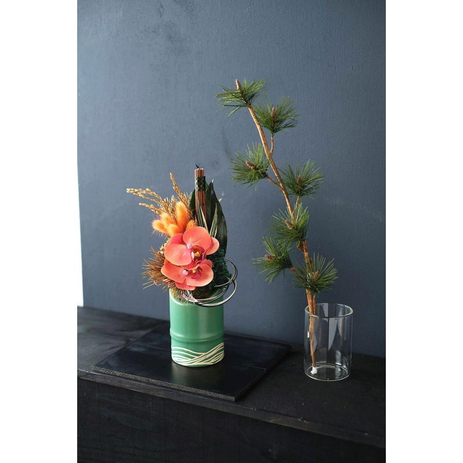 GREENHOUSE NY竹風陶器ポット S ホワイト NY530-B-WH 2個 花器 花瓶