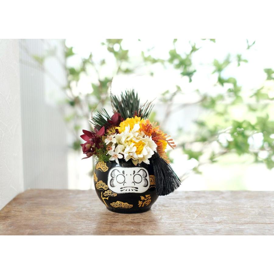 GREENHOUSE NYだるま陶器 黒松 NY570 2個 花器 花瓶 陶器花器 : はなど