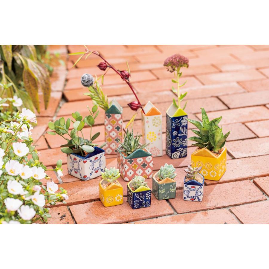 GREENHOUSE チェリッシュハウスベース ベージュ 5585-BE 2個 花器 花瓶