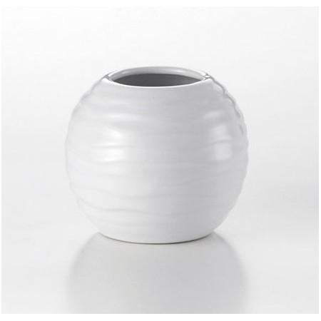 LEO フラワーベース ボ−ルS 白 T-1891 花器 花瓶 陶器花器 :067-00737:はなどんやアソシエ - 通販 -  Yahoo!ショッピング