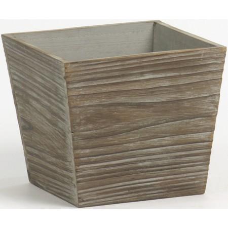 日限定07 SG Wonder zone L付木製アンティーク角ダ鉢5号用 738-50DE