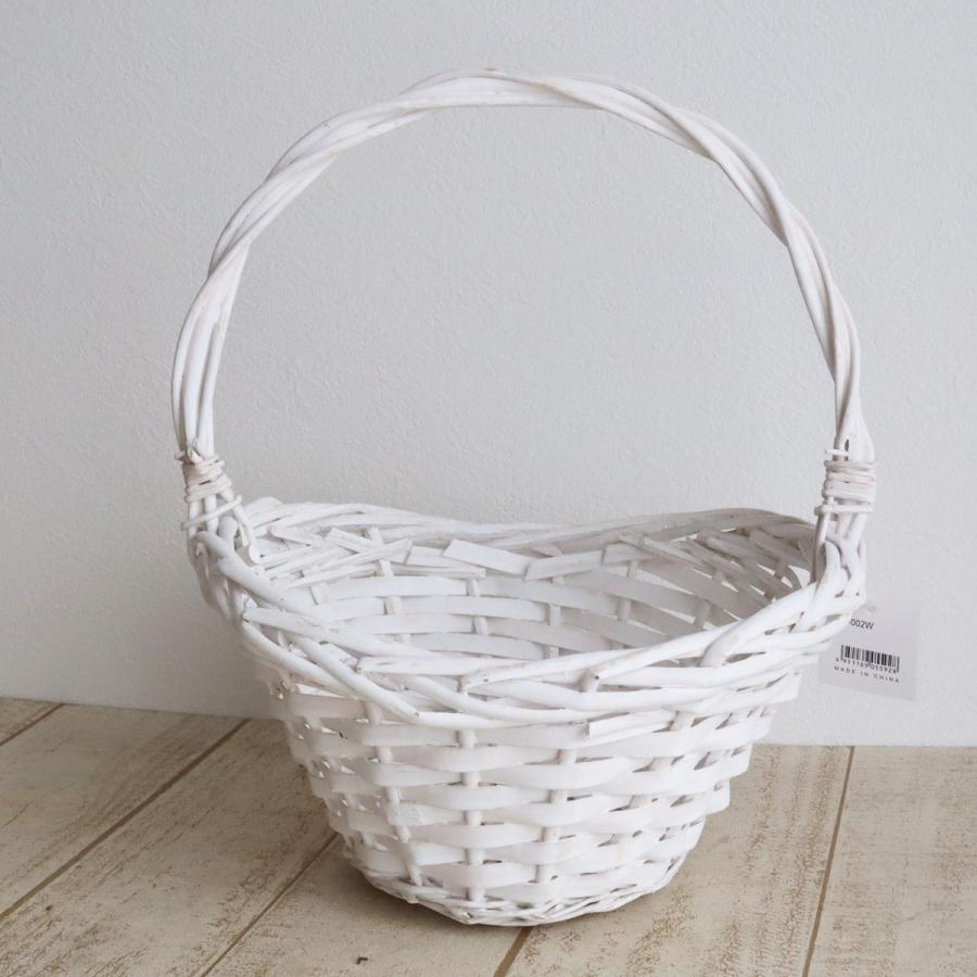 日限定07 SG Wonder zone ウイロー山型手付Sホワイト 318-002W かご