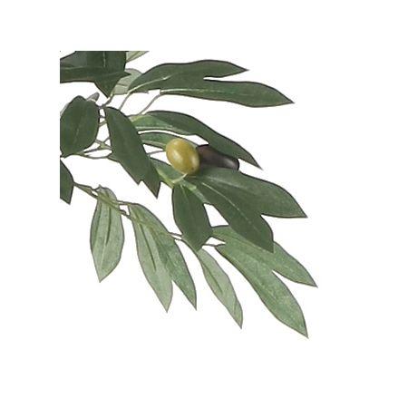 日限定21 直送 人工観葉植物 光の楽園 光触媒 オリ―ブツリ―1.35 2433A220 ※返品 代引 キャンセル不可_1