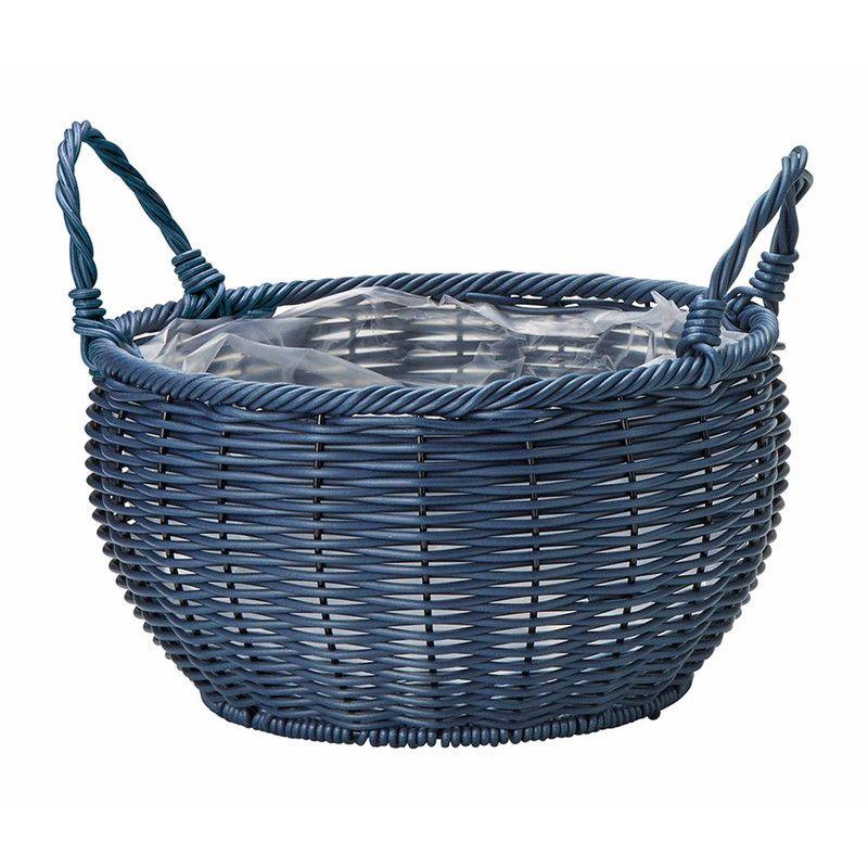 友膳 ガンセトラウンドSBL KM643 かご バスケット フェイク素材