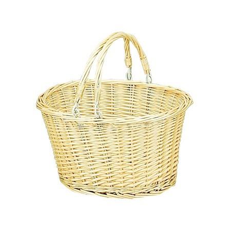 大橋新治商店 柳バスケット深型小判手付 11-396 かご バスケット