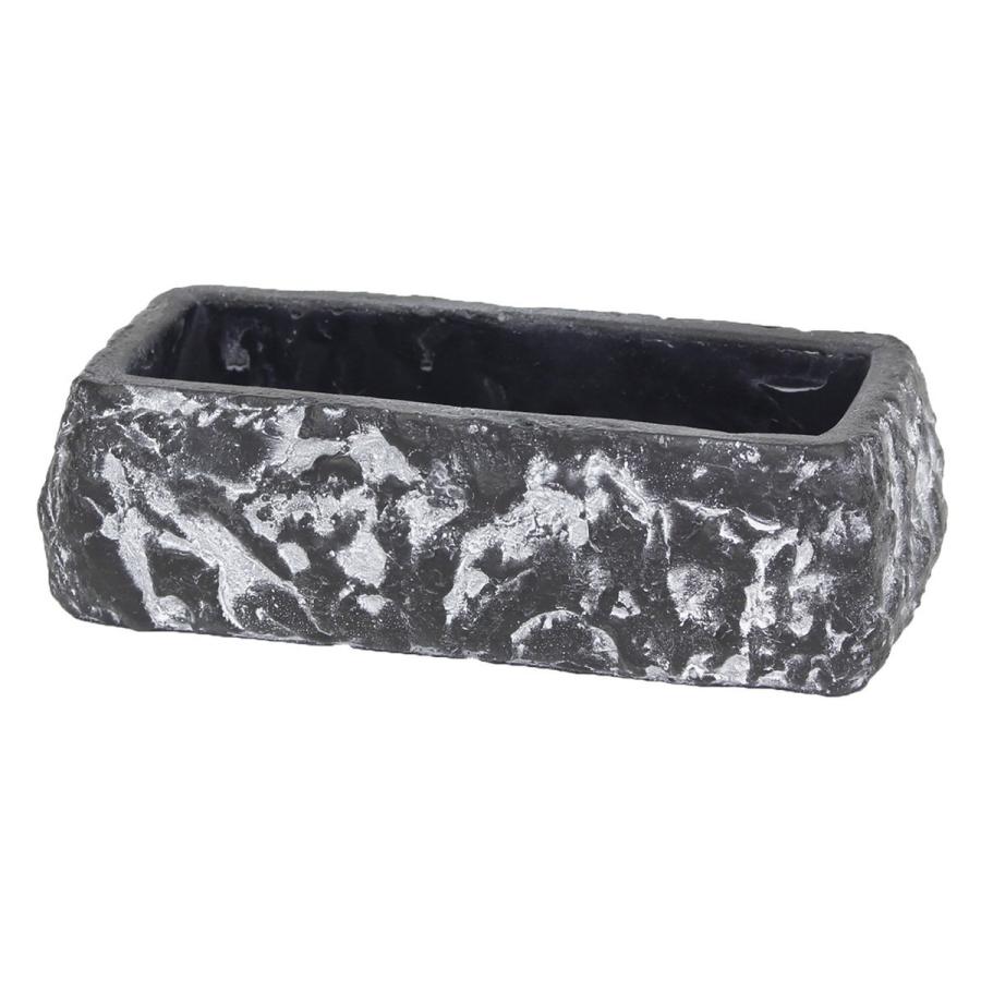 日限定07 村田屋産業 ブラックストーン長角L 1923 植木鉢 おしゃれ