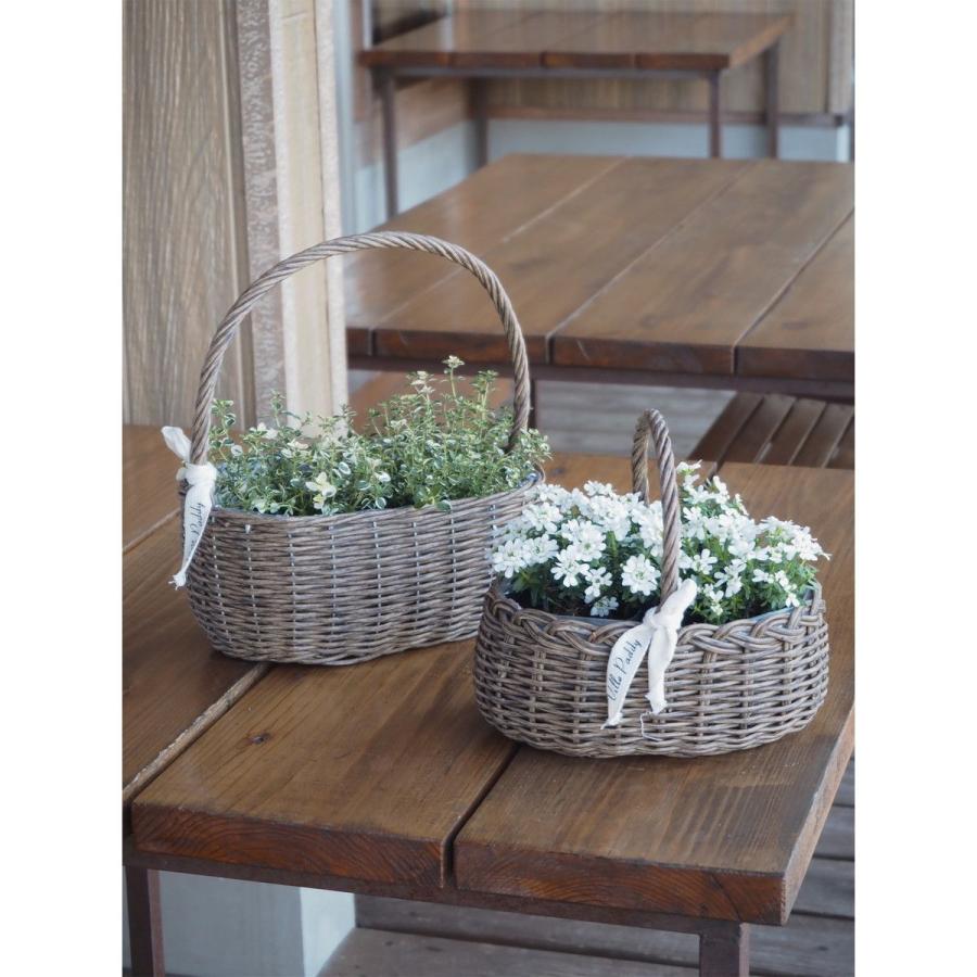 日限定07 村田屋産業 PPラタンバスケット GrayM 3172 かご