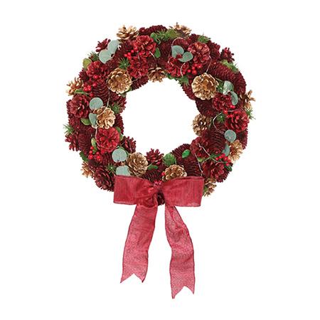 最大45 Offクーポン ドライ 彩か Led Ribbon Wreath Red Amp Gold Pine L Cxo Rl48l リース完成品 天然素材 Microsoftwaypoint Com