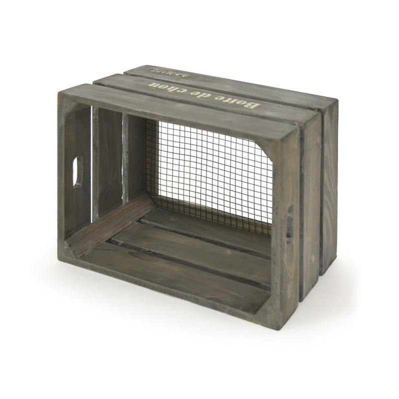 azi-azi ウッド＆メッシュミニボックス AZ-1291 2個 園芸用品 ツール