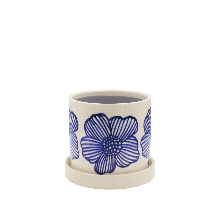 CARNAC ラーゴムポットE-L-BL ブルー YS13 植木鉢 おしゃれ