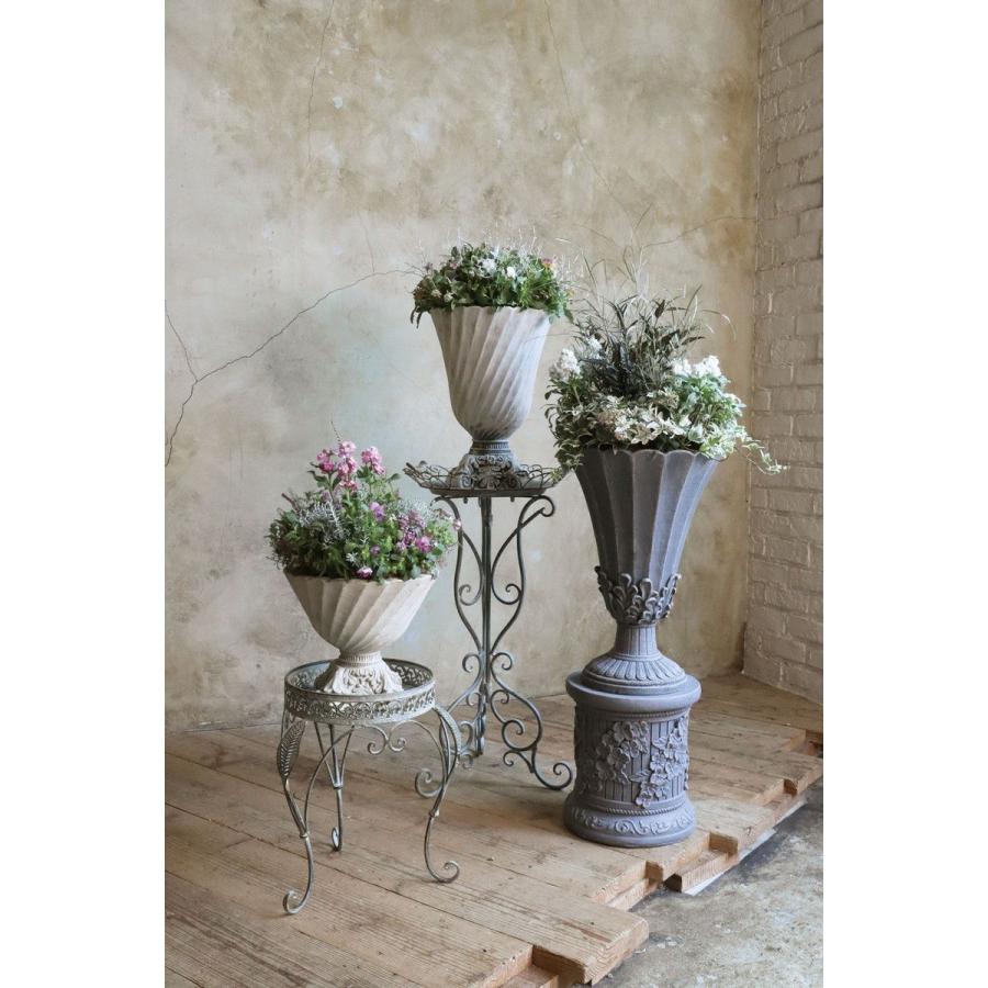 CARNAC レリーフゴブレットD-IG アイボリー×ゴールド GFB439IG 植木鉢