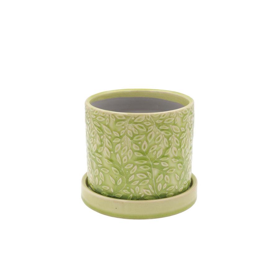 CARNAC ラーゴムポットN-S-LG ライムグリーン YS39 園芸用品 植木鉢