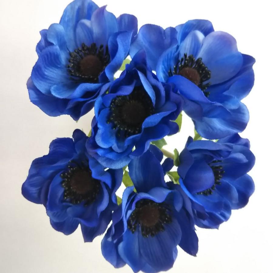 造花 パレ アネモネバンドル 6本 ブルー P 31 70 造花 花材 あ行 アネモネ 116 はなどんやアソシエ 通販 Yahoo ショッピング