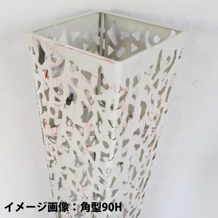 LEAD STYLE 柄抜アイアンスタンド 角形45 ホワイト LAF-045WH フラワー