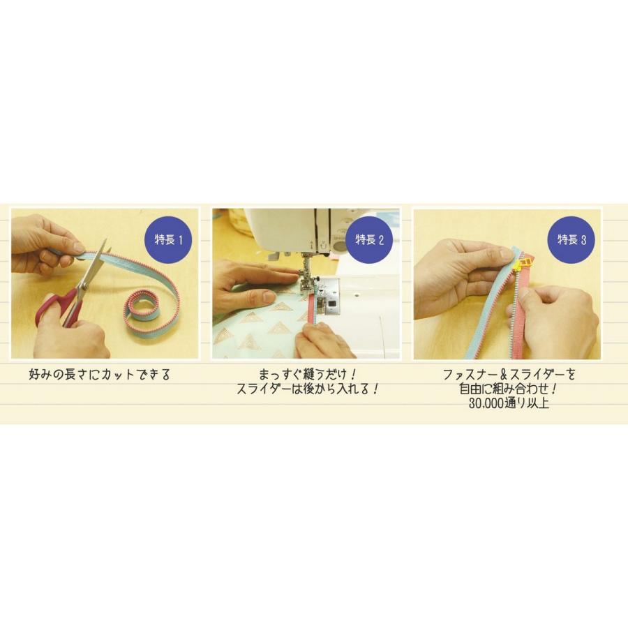 日限定10 NBK フリースタイルファスナー 4VS専用リングスライダー 3個 アイスグレー FSRING-257 ソーイング資材 ファスナー|hanadonya|04